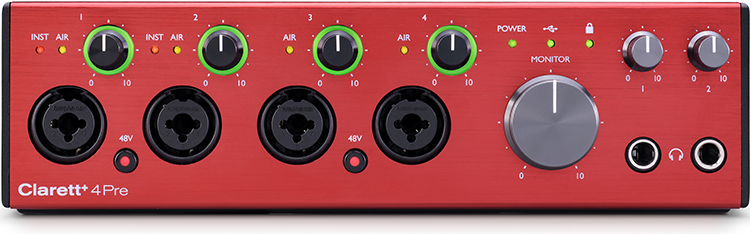 Аудио-интерфейс Focusrite Clarett 4Pre USB - фото 1 - id-p201974403