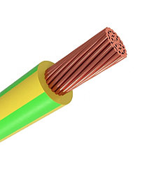 ПуГВ 1х6,0 желто-зеленый провод электрический 1м.п.