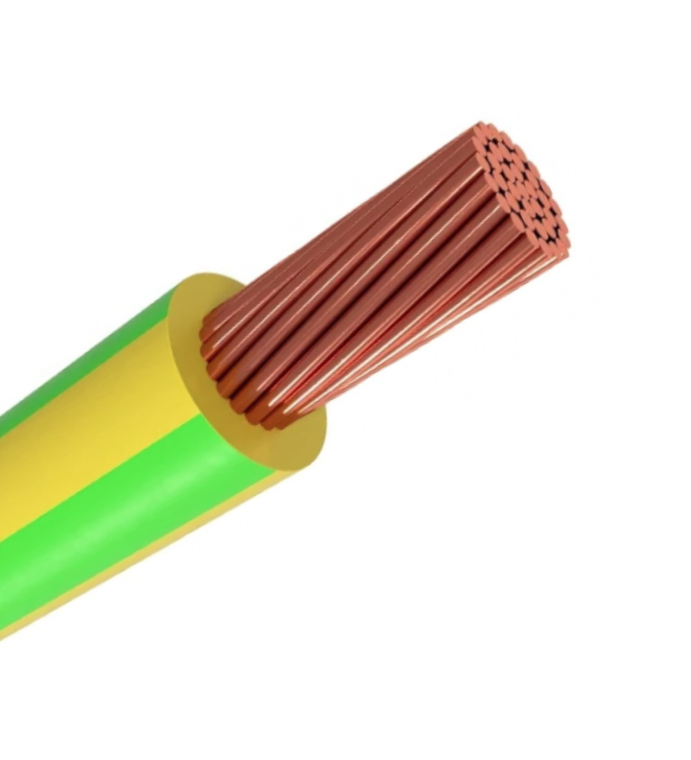 ПуГВ 1х10,0 желто-зеленый провод электрический 1м.п. - фото 1 - id-p201973283