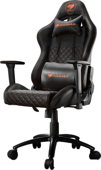 Кресло Cougar Rampart (черный/оранжевый) - фото 1 - id-p201974775