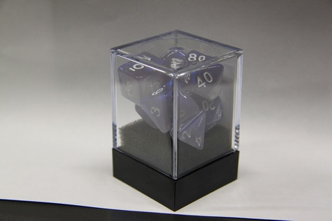 Набор кубиков для ролевых игр. Единорог Аврора туманная Синяя (7S-AU-BLU) - фото 2 - id-p201975790