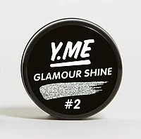 ГЕЛЬ-КРАСКА Жидкая слюда Y.me Glamour Shine Silver #2
