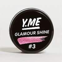 ГЕЛЬ-КРАСКА Жидкая слюда Y.me Glamour Shine Pink #3