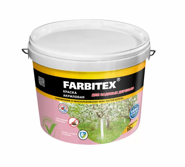 Краска для садовых деревьев Farbitex 1,2 кг