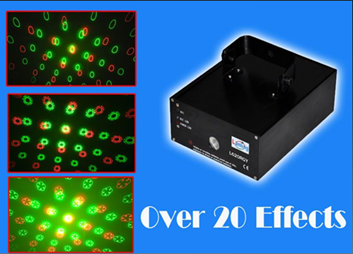 Лазер PHE009 250mW Multi Twinkling Effects Laser Light - фото 1 - id-p201979301