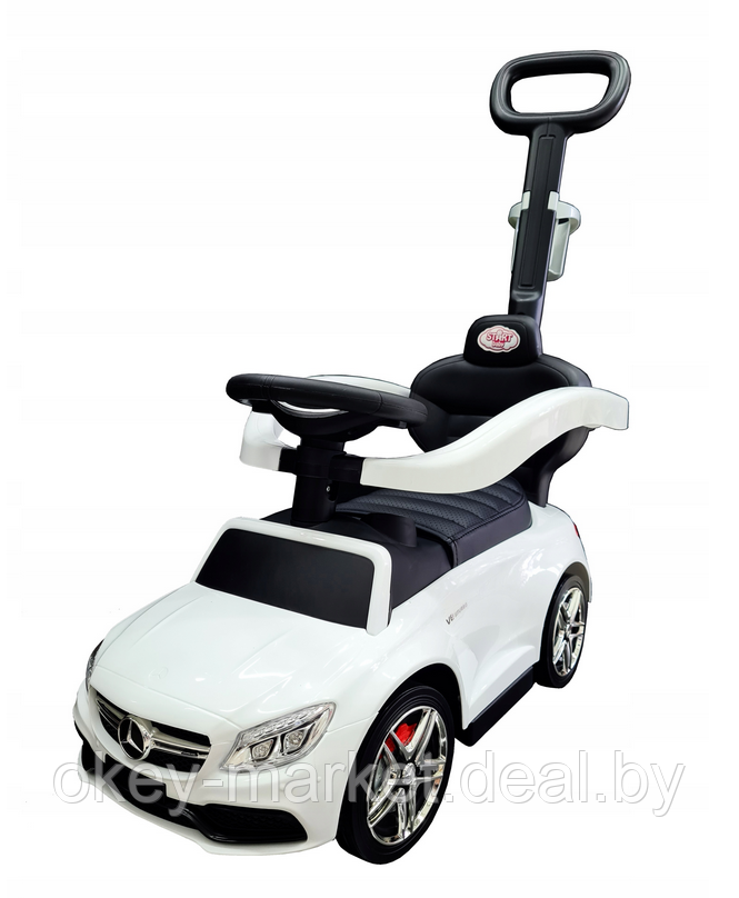 Машинка-каталка Start Baby Mercedes AMG C63, мягкие колеса, сиденье эко-кожа - фото 4 - id-p201979325