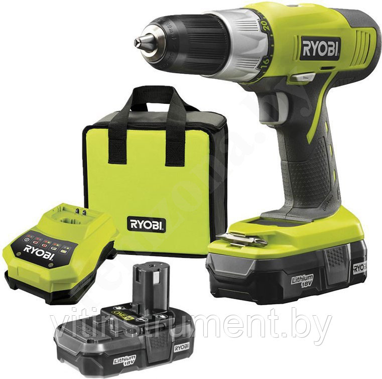 Шуруповерт RYOBI R18DDP-LL13S ONE+ (5133002075)