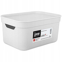 Корзина с крышкой JIVE DECO Box 5л, белый