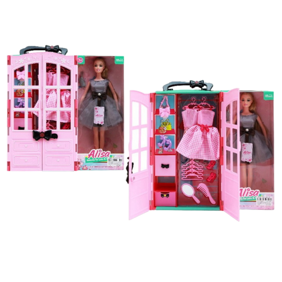 Игровой набор кукла с гардеробной - фото 1 - id-p201980192