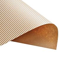 Бумага оберточная "Полоска" Крафт-бумага, 80гр/м2, 600х840мм