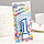 Свеча для торта цифра "1", ободок цветной, 7 см, МИКС, фото 3