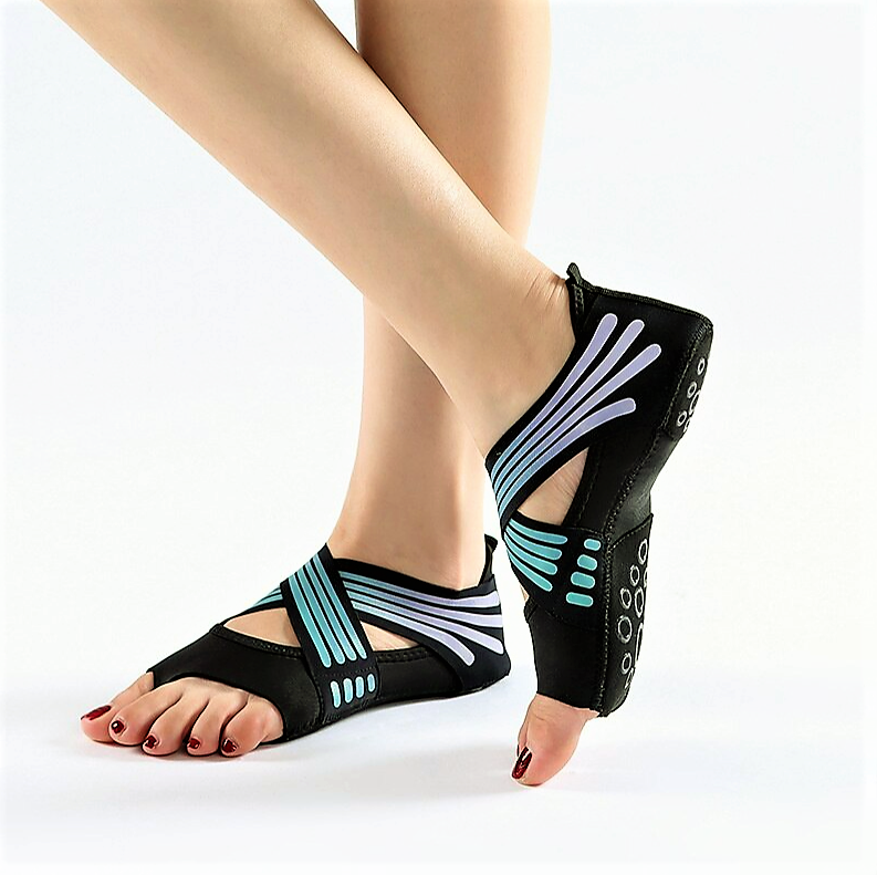 Чешки для йоги противоскользящие Yoga Shoes / носки для йоги и пилатеса с открытыми пальцами / 34-40 размер - фото 2 - id-p201984086