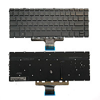 Клавиатура для HP 14-dv коричневая с подсветкой