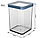 Контейнер для хранения Loft Premium 1 л квадрат, прозрачный/синий, фото 5