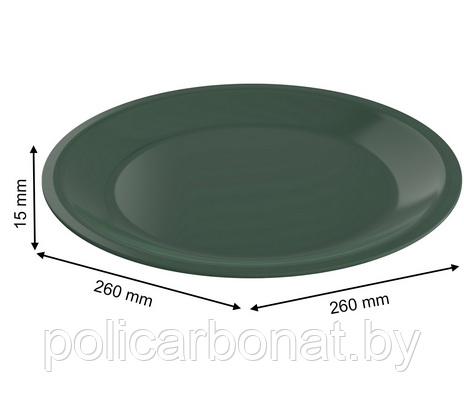 Тарелка Caruba 26 см, зеленый - фото 3 - id-p201983467