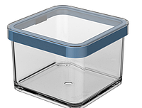 Контейнер для хранения Loft Premium 0,5 л квадрат, прозрачный/синий