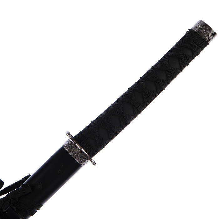 Сувенирное оружие «Катана на подставке», чёрные ножны с резным драконом, рукоять микс 100см - фото 9 - id-p201991572