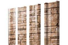 Штакетник М-образный А 0,45 Print Elite Antique Wood TwinColor Sand Stone TwinColor