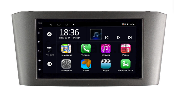 Магнитола в штатное место 2 din Toyota Avensis 2 (2003-2009) OEM 2/32 на Android 10 CarPlay - фото 1 - id-p201999278