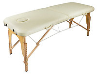 Массажный стол складной 2-с деревянный 60 см без аксессуаров бежевый