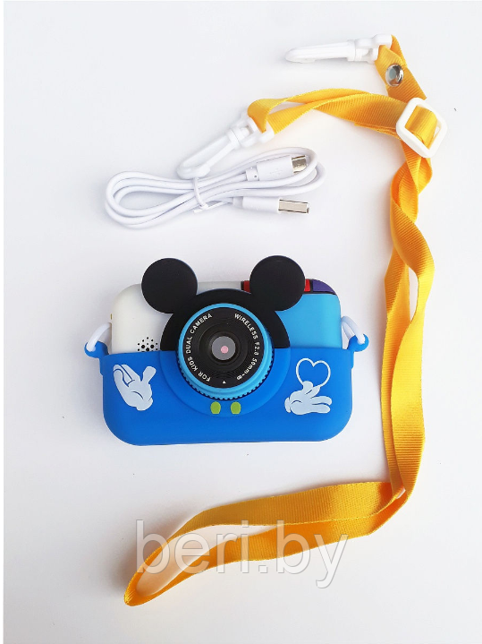 Детский фотоаппарат Микки Маус с селфи камерой - фото 7 - id-p202001893