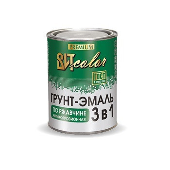 Грунт-эмаль по ржавчине 3 в 1,1.8 кг(цвет в ассортименте), Витеко