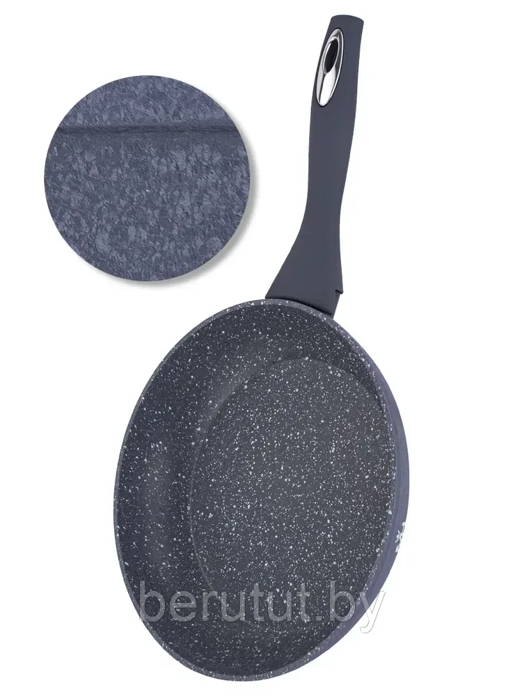 Сковорода 22 см антипригарное мраморное покрытие MERCURY HAUS Granite MC-17181 - фото 3 - id-p202015884