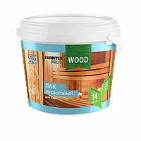 Лак акриловый для саун матовый FARBITEX PROFI WOOD, 2.5л