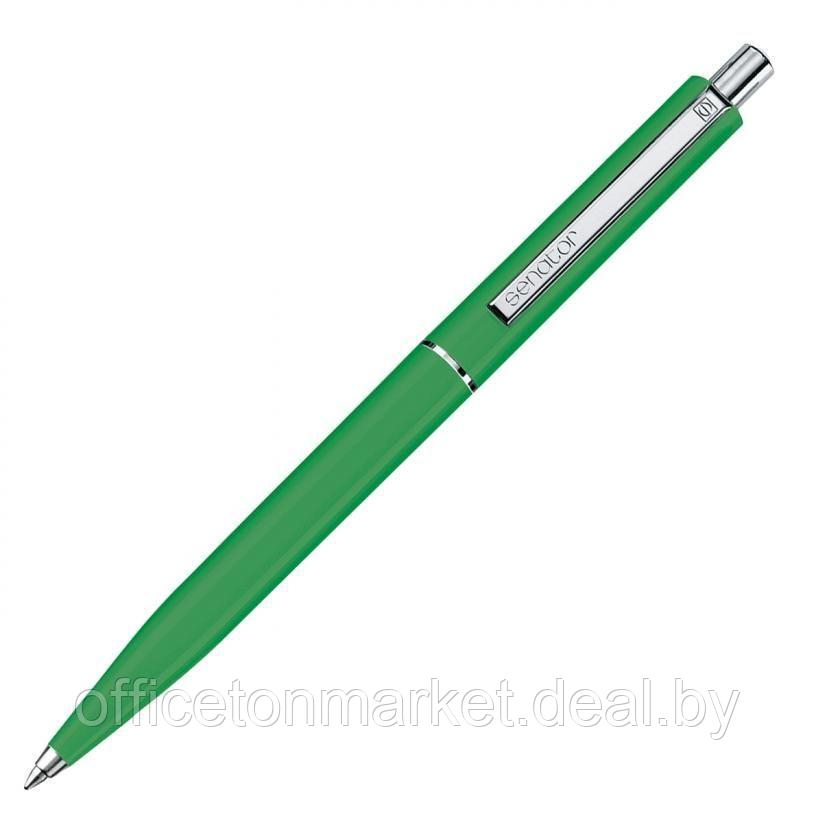 Ручка шариковая автоматическая "Senator Point Polished", 1.0 мм, светло-зеленый, стерж. синий - фото 1 - id-p201979633