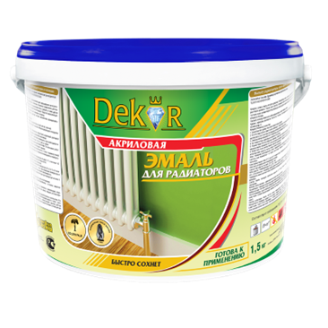 Эмаль для радиаторов акрил decor lux 0,8 кг