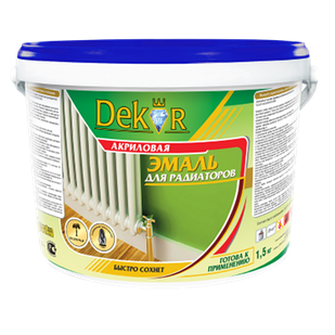 Эмаль для радиаторов  акрил decor lux 0,8 кг