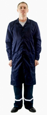 Халат рабочий мужской(цвет темно-синий) - фото 1 - id-p202017438