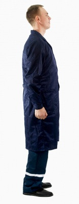 Халат рабочий мужской(цвет темно-синий) - фото 4 - id-p202017438