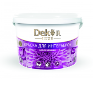 Краска ВД-АК 216 DEKOR для интерьера белоснежная 1,1 кг
