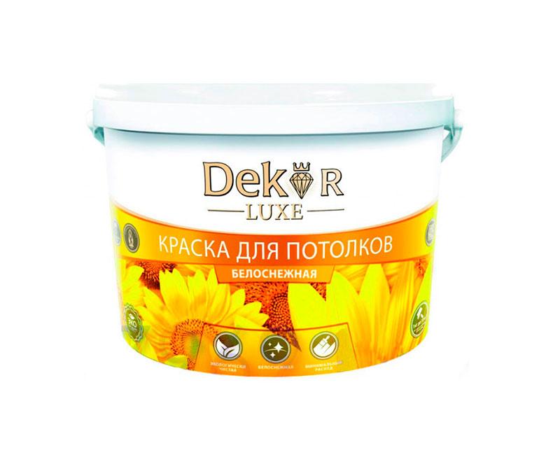Краска ВД-АК 216 DEKOR потолочная белоснежная,7 кг