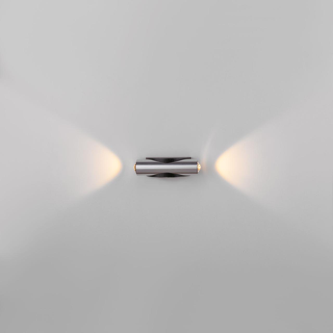 Настенный светодиодный светильник Elektrostandard Steel 40109/LED чёрный/сталь a055629 - фото 4 - id-p202017929