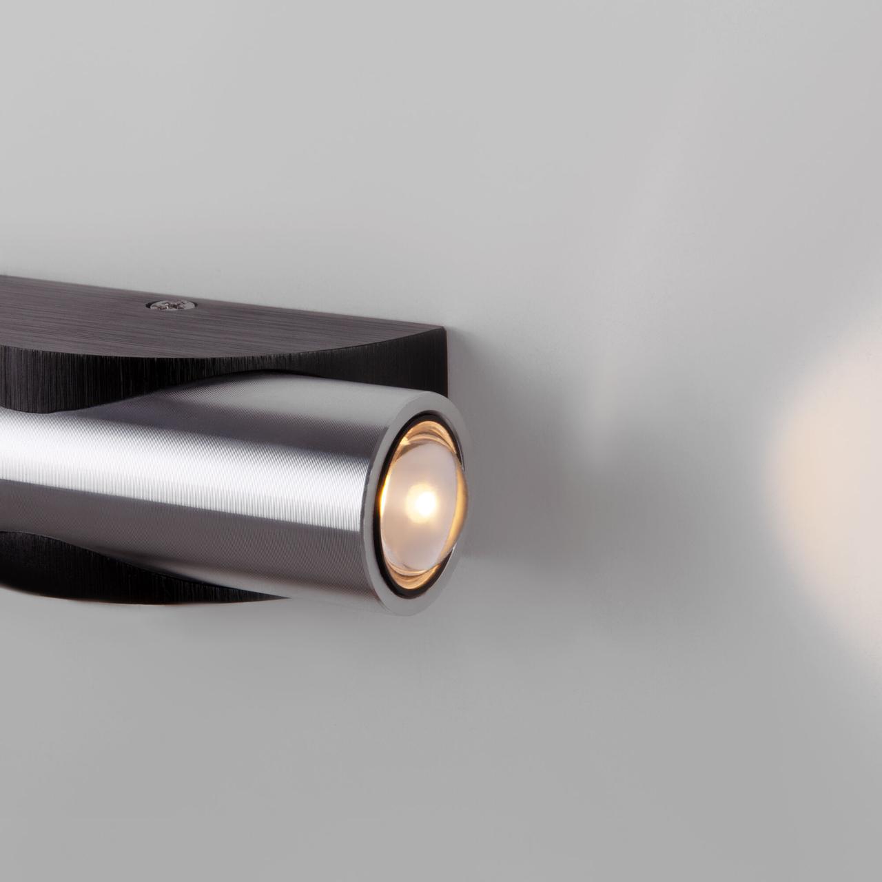 Настенный светодиодный светильник Elektrostandard Steel 40109/LED чёрный/сталь a055629 - фото 5 - id-p202017929
