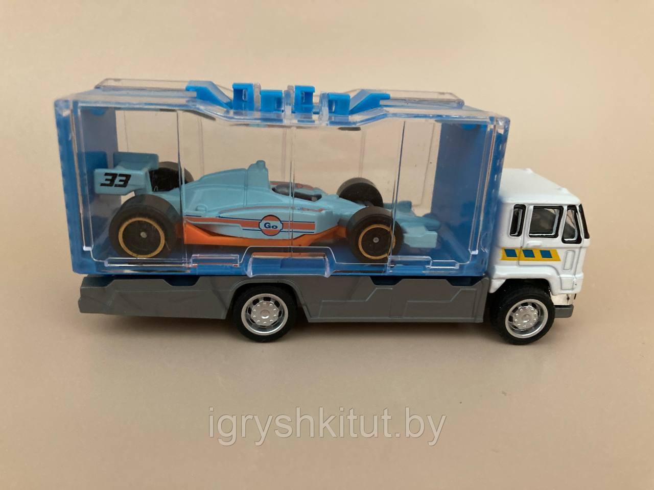 Набор машинок Hot Wheel (хот вилс), 2 машинки в грузовике аналог Hot Wheels, цвет в ассортименте - фото 4 - id-p202019144