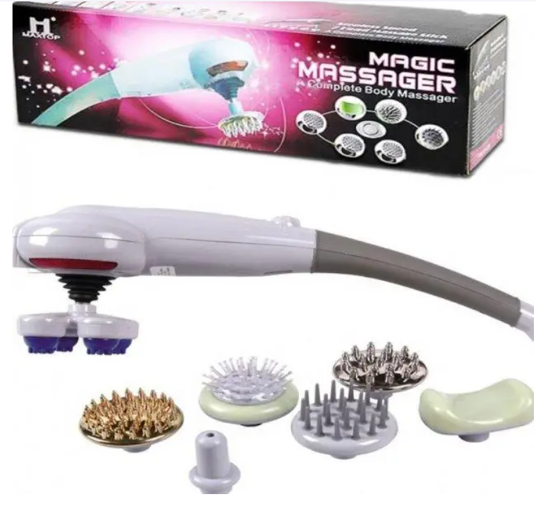 Ручной вибро-массажер для всего тела 8 в 1 - Мagic massager - фото 4 - id-p202019141