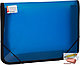 Папка на резинке А4 Berlingo, 70 мм., пластик, 600 мкм., с тканевой окантовкой, синяя, фото 2