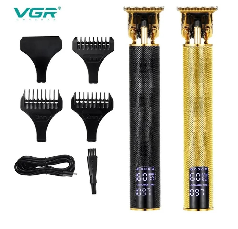 Профессиональный триммер для стрижки волос, ухода за бородой и окантовкой VGR V-265VOYAGER 4 насадки, - фото 6 - id-p202020885