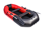 Надувная лодка Таймень NX 270 НД красный/черный, фото 4