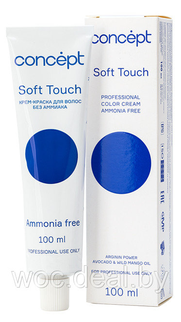 Concept Крем-краска без аммиака для волос Soft Touch, 100 мл, 1.0 - фото 1 - id-p167473572