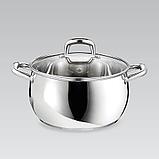 Кастрюля  из нержавеющей стали  с крышкойMaestro   2 л MR-3515-16, фото 2