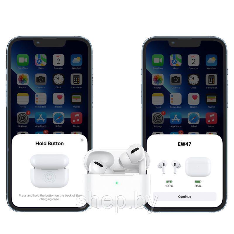 Беспроводные наушники Hoco EW47 (AirPods) TWS, время работы 7 часов!!! цвет: белый - фото 7 - id-p202025181