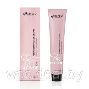 Sergio Крем-краска для волос Color&Blonde 100 мл, 4.62 Коричневый пурпурный - фото 1 - id-p167845689