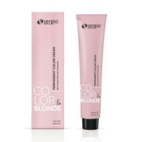 Sergio Крем-краска для волос Color&Blonde 100 мл, 5.55 Светло-коричневый махагоновый