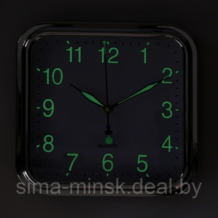 Часы настенные, серия: Классика, дискретный ход, d-25 см, АА, флуоресцентные - фото 2 - id-p202025367