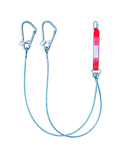 Строп аБд+Кс двойной из мет. троса с аморт. с 1 монт. и 1 соед. кар. (n)