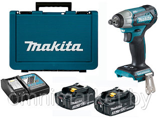 Аккум. ударный гайковерт MAKITA DTW 181 RFE в чем. (18.0 В, 2 акк., 3.0 А/ч Li-Ion, посадочн. квадрат 1/2 ",